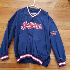 Vintage Pro Player "genuine MLB merchandise" Cleveland Indians warmup jacket